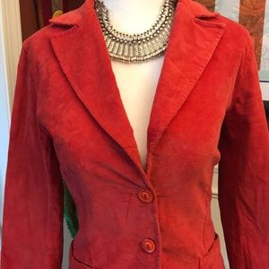 Red blazer jacket